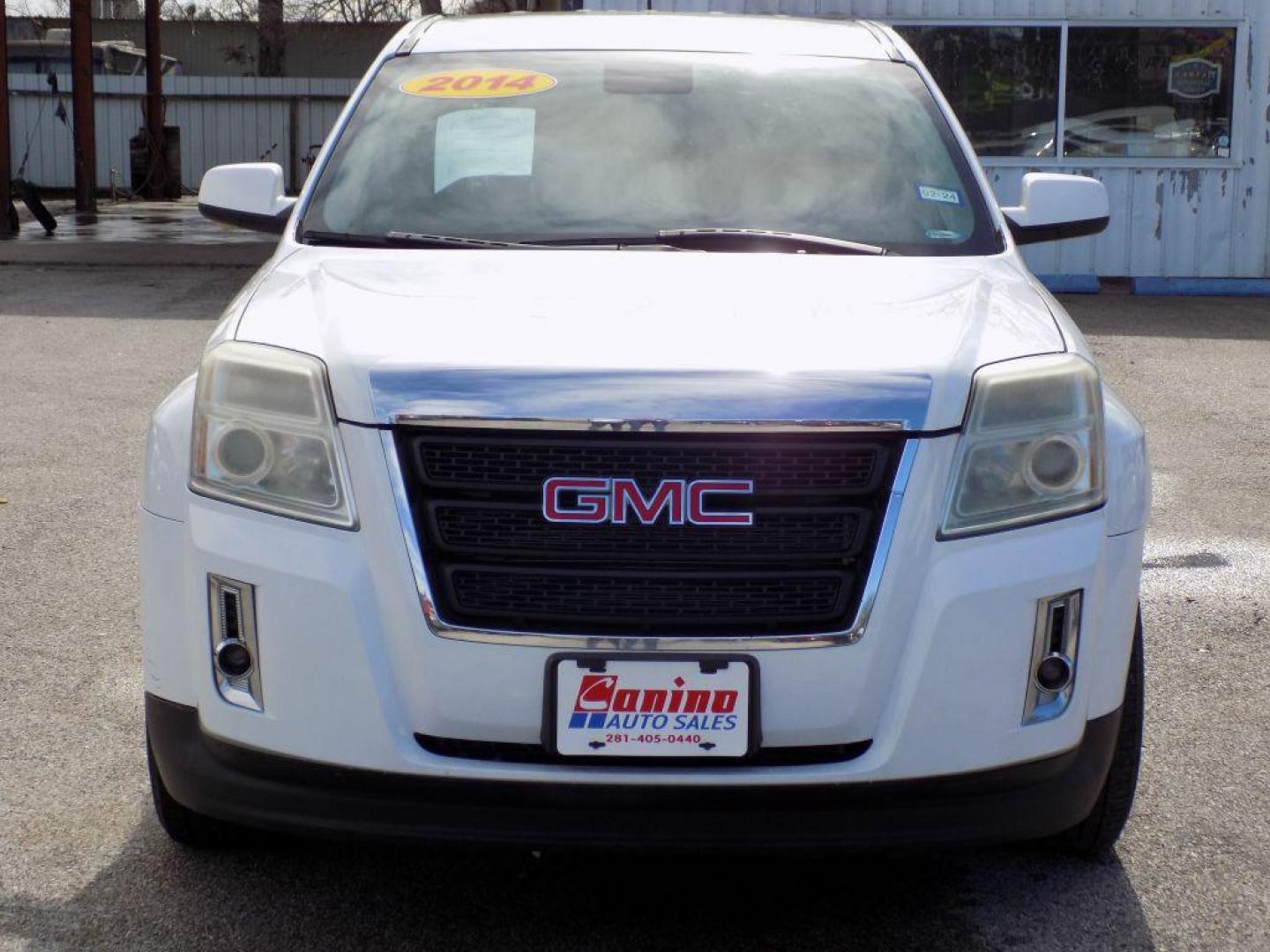 2014 WHITE GMC TERRAIN SLE (2GKALMEK9E6) with an 2.4L engine, Automatic transmission, located at 830 E. Canino Rd., Houston, TX, 77037, (281) 405-0440, 38.358219, -81.729942 - Photo#0