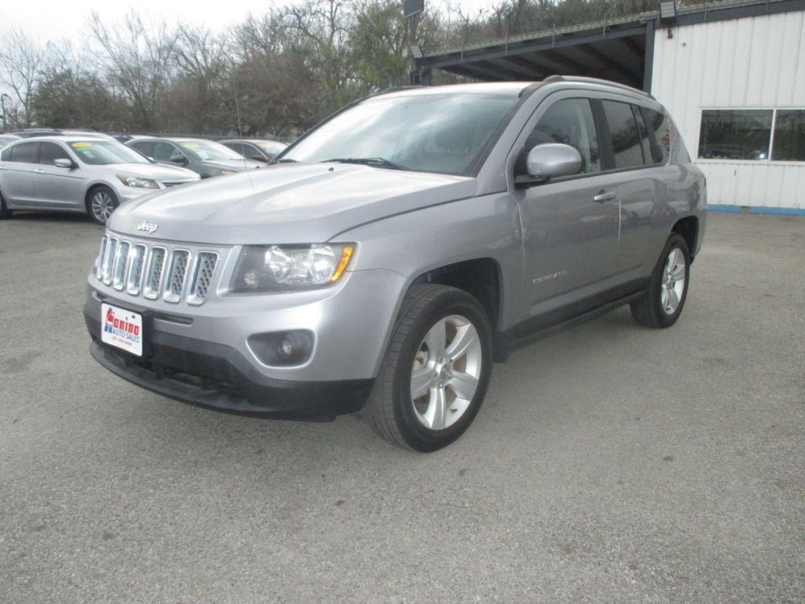2016 SILVER JEEP COMPASS LATITUDE (1C4NJDEB3GD) with an 2.4L engine, Continuously Variable transmission, located at 830 E. Canino Rd., Houston, TX, 77037, (281) 405-0440, 38.358219, -81.729942 - Photo #1