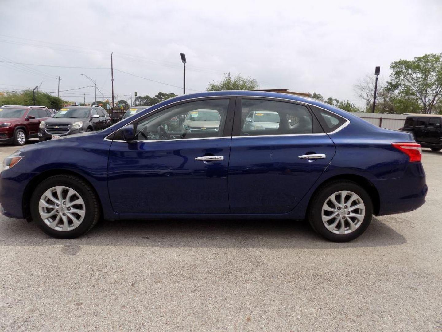 2019 BLUE NISSAN SENTRA S (3N1AB7AP4KL) with an 1.8L engine, Continuously Variable transmission, located at 830 E. Canino Rd., Houston, TX, 77037, (281) 405-0440, 38.358219, -81.729942 - Photo#6