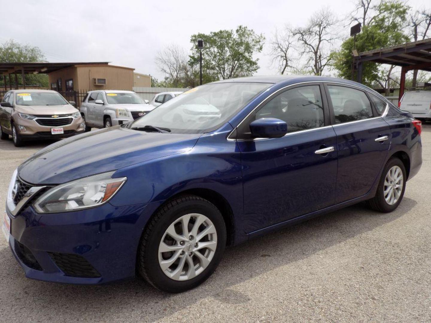 2019 BLUE NISSAN SENTRA S (3N1AB7AP4KL) with an 1.8L engine, Continuously Variable transmission, located at 830 E. Canino Rd., Houston, TX, 77037, (281) 405-0440, 38.358219, -81.729942 - Photo#7