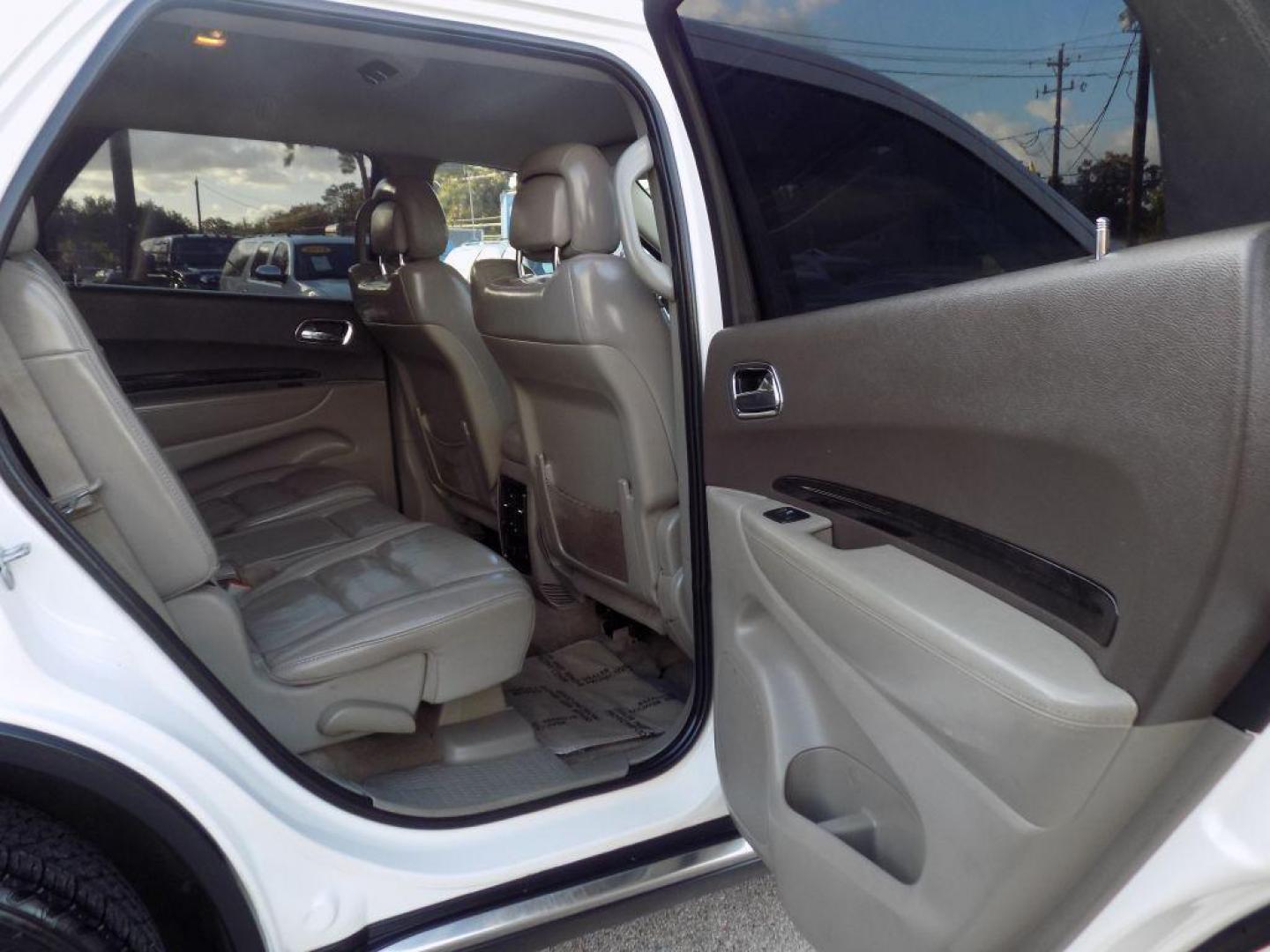 2012 WHITE DODGE DURANGO CREW (1C4SDHDT6CC) with an 5.7L engine, Automatic transmission, located at 830 E. Canino Rd., Houston, TX, 77037, (281) 405-0440, 38.358219, -81.729942 - Photo#12
