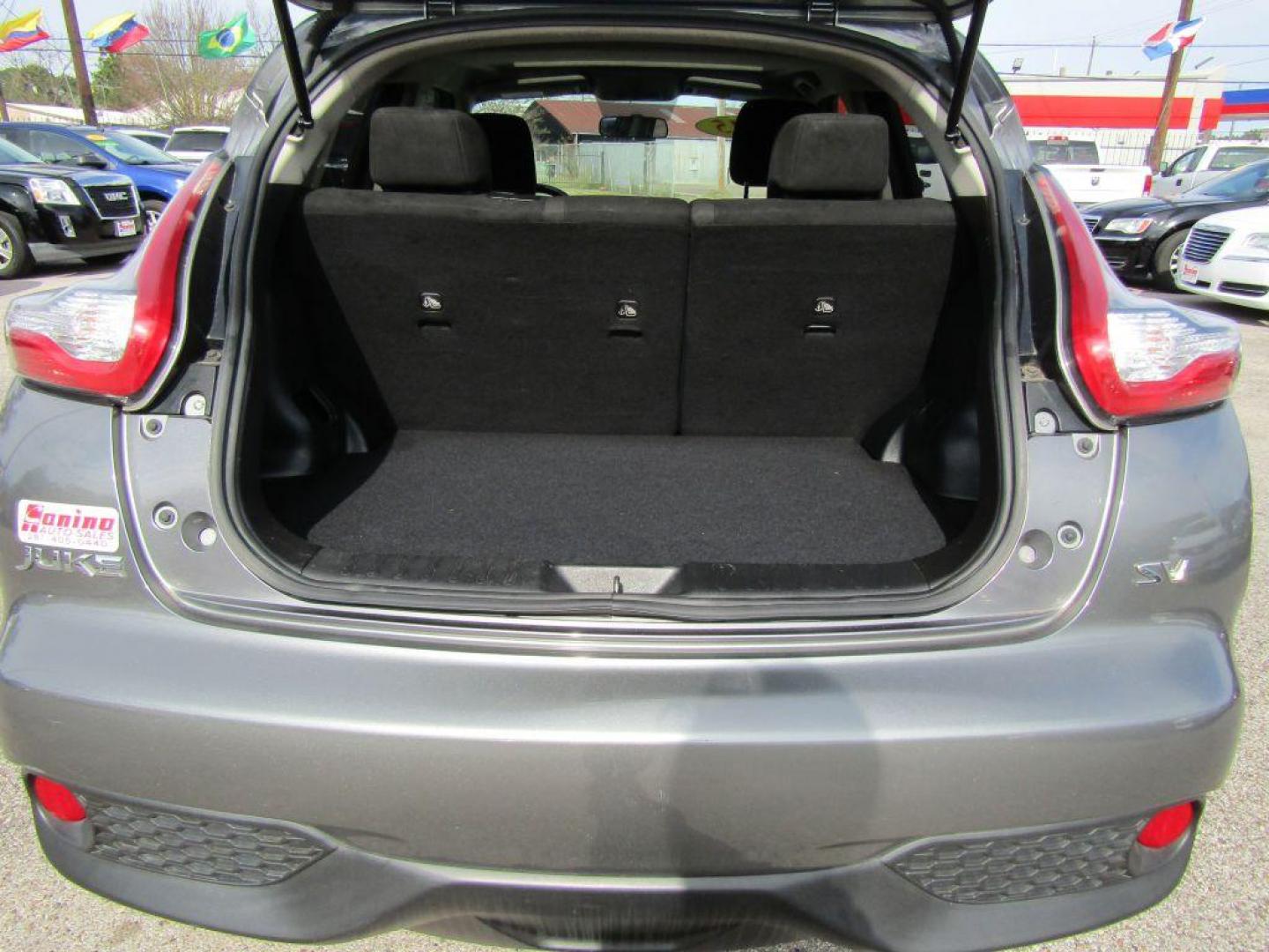 2015 GRAY NISSAN JUKE S (JN8AF5MR6FT) with an 1.6L engine, Continuously Variable transmission, located at 830 E. Canino Rd., Houston, TX, 77037, (281) 405-0440, 38.358219, -81.729942 - Photo#9