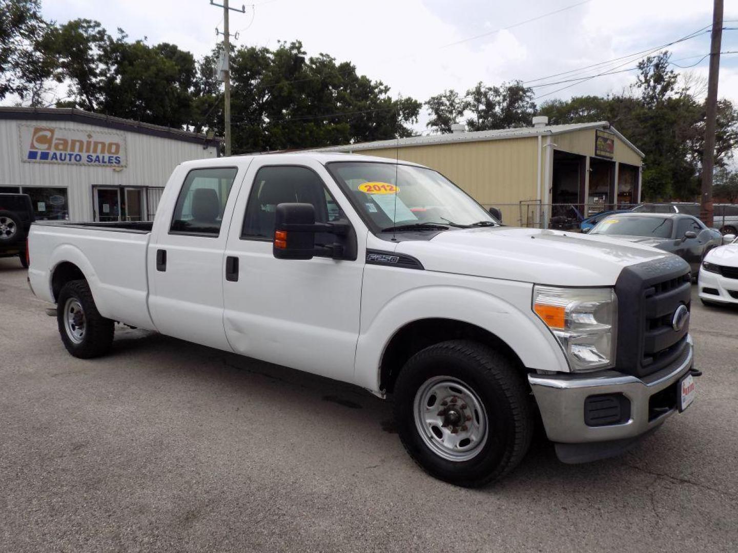 2012 WHITE FORD F250 SUPER DUTY (1FT7W2A69CE) with an 6.2L engine, Automatic transmission, located at 830 E. Canino Rd., Houston, TX, 77037, (281) 405-0440, 38.358219, -81.729942 - Photo#0