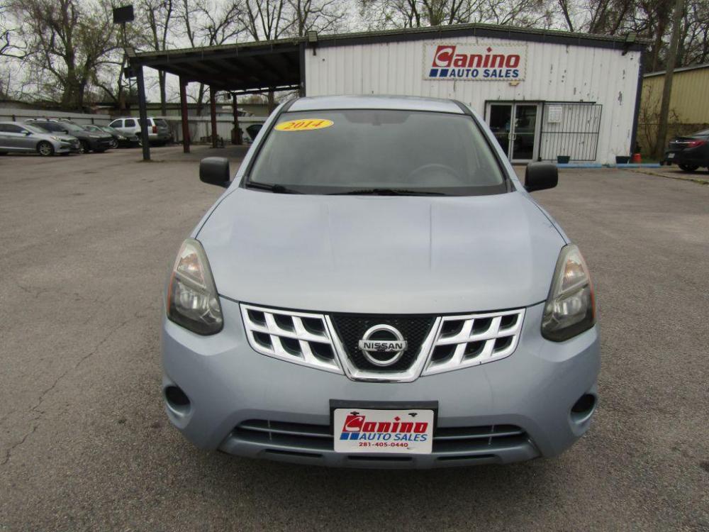 2014 GRAY NISSAN ROGUE SELECT S (JN8AS5MT1EW) with an 2.5L engine, Continuously Variable transmission, located at 830 E. Canino Rd., Houston, TX, 77037, (281) 405-0440, 38.358219, -81.729942 - Photo #0