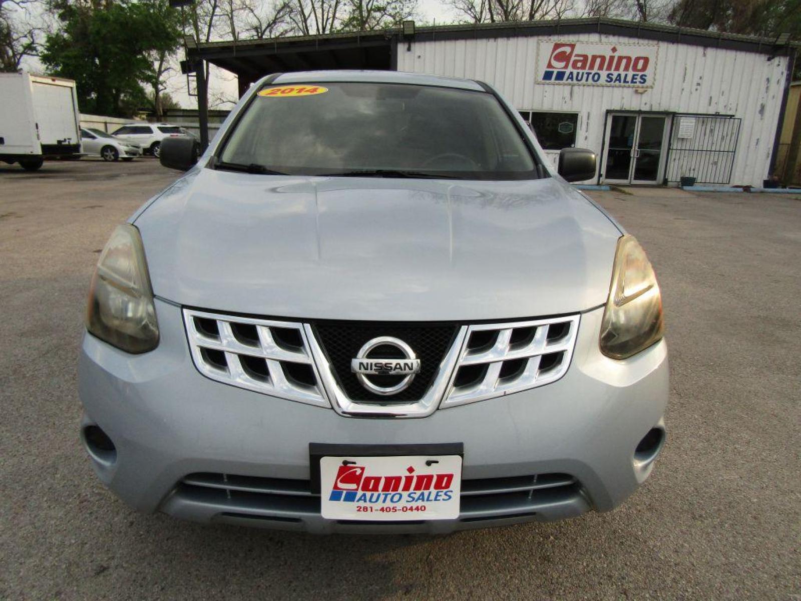 2014 BLUE NISSAN ROGUE SELECT S (JN8AS5MT1EW) with an 2.5L engine, Continuously Variable transmission, located at 830 E. Canino Rd., Houston, TX, 77037, (281) 405-0440, 38.358219, -81.729942 - Photo #0