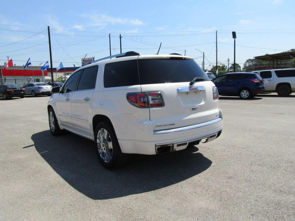 2014 WHITE GMC ACADIA DENALI (1GKKRTKD8EJ) with an 3.6L engine, Automatic transmission, located at 830 E. Canino Rd., Houston, TX, 77037, (281) 405-0440, 38.358219, -81.729942 - Photo #2