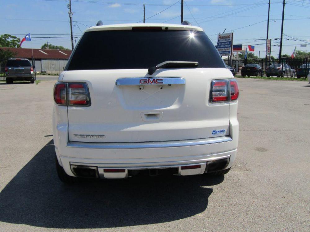 2014 WHITE GMC ACADIA DENALI (1GKKRTKD8EJ) with an 3.6L engine, Automatic transmission, located at 830 E. Canino Rd., Houston, TX, 77037, (281) 405-0440, 38.358219, -81.729942 - Photo #3
