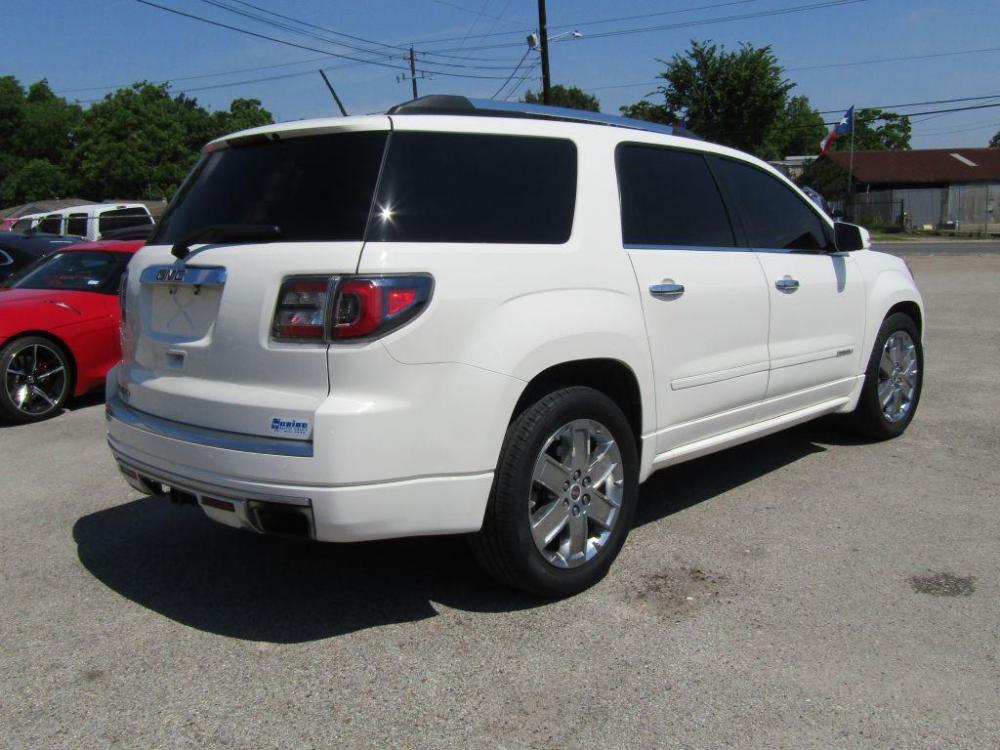 2014 WHITE GMC ACADIA DENALI (1GKKRTKD8EJ) with an 3.6L engine, Automatic transmission, located at 830 E. Canino Rd., Houston, TX, 77037, (281) 405-0440, 38.358219, -81.729942 - Photo #4