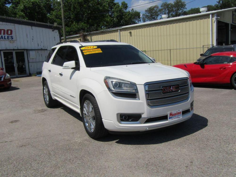 2014 WHITE GMC ACADIA DENALI (1GKKRTKD8EJ) with an 3.6L engine, Automatic transmission, located at 830 E. Canino Rd., Houston, TX, 77037, (281) 405-0440, 38.358219, -81.729942 - Photo #5
