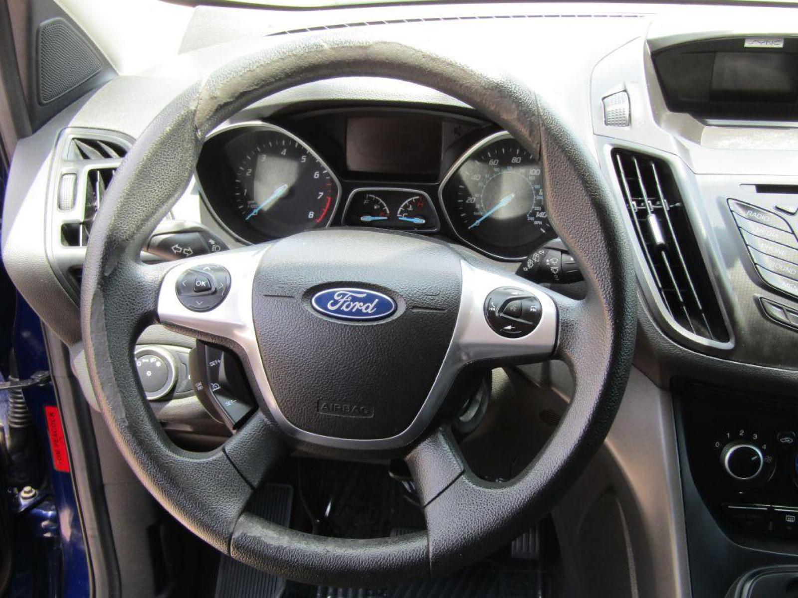 2015 BLUE FORD ESCAPE S (1FMCU0F71FU) with an 2.5L engine, Automatic transmission, located at 830 E. Canino Rd., Houston, TX, 77037, (281) 405-0440, 38.358219, -81.729942 - Photo #14