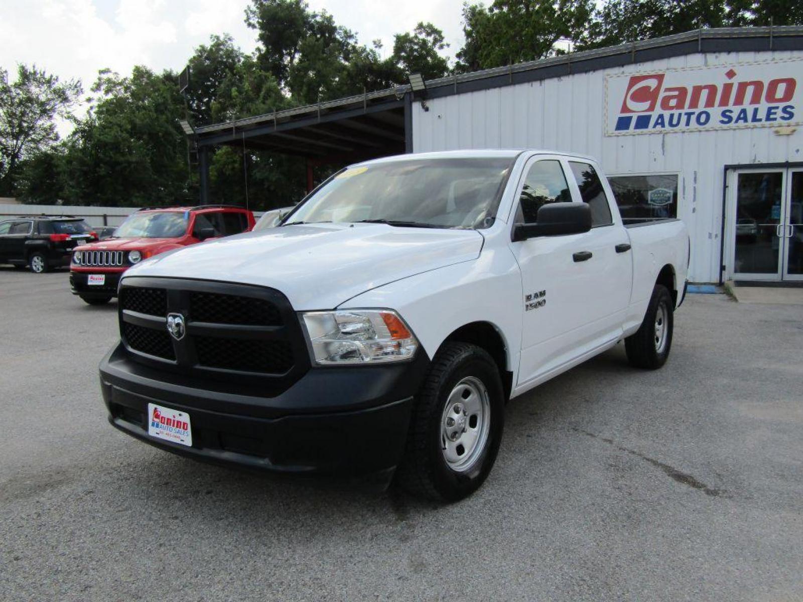 2018 WHITE RAM 1500 ST (1C6RR6FG7JS) with an 3.6L engine, Automatic transmission, located at 830 E. Canino Rd., Houston, TX, 77037, (281) 405-0440, 38.358219, -81.729942 - Photo #1