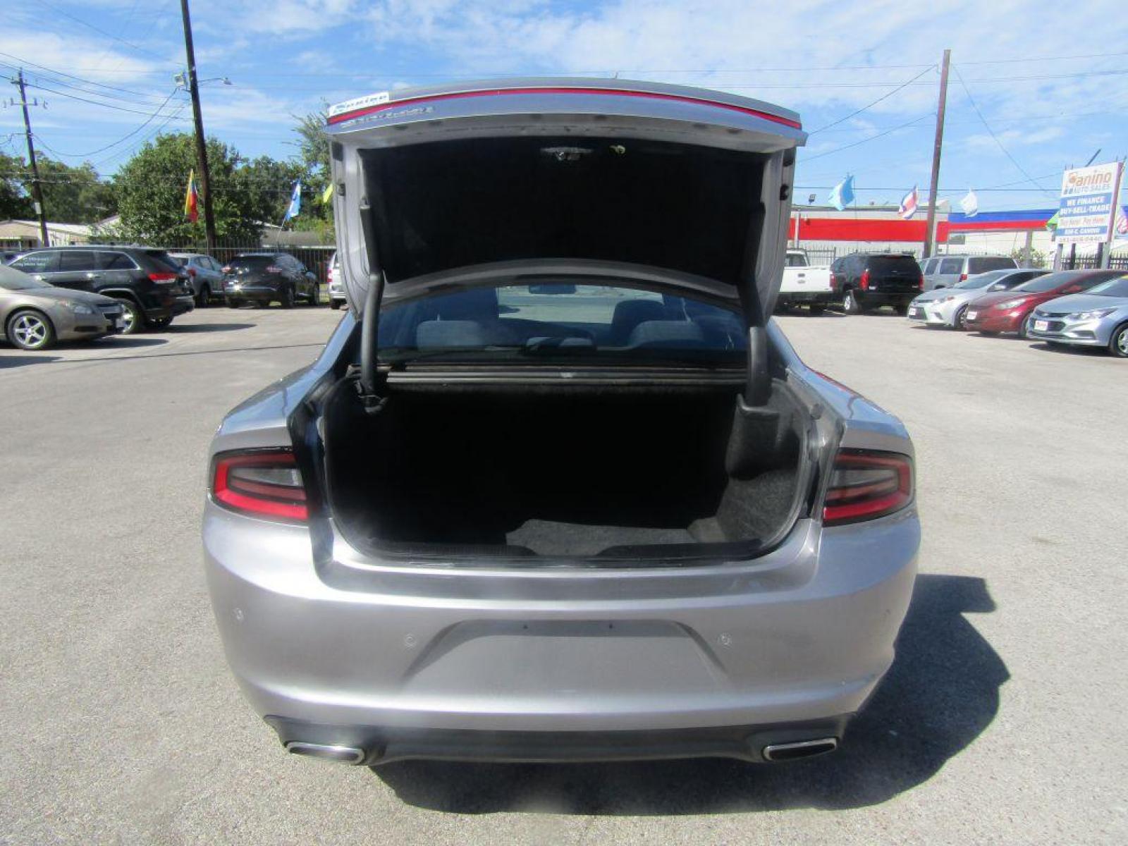 2015 SILVER DODGE CHARGER SE (2C3CDXBG3FH) with an 3.6L engine, Automatic transmission, located at 830 E. Canino Rd., Houston, TX, 77037, (281) 405-0440, 38.358219, -81.729942 - Photo #10