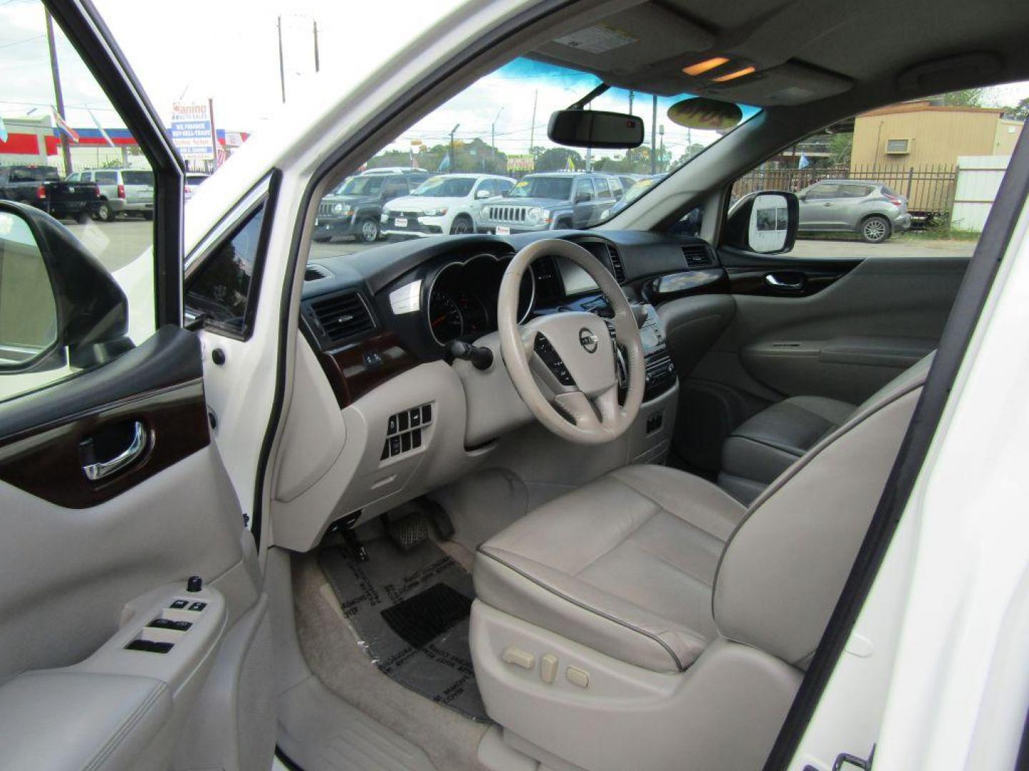 2014 WHITE NISSAN QUEST S (JN8AE2KP4E9) with an 3.5L engine, Continuously Variable transmission, located at 830 E. Canino Rd., Houston, TX, 77037, (281) 405-0440, 38.358219, -81.729942 - Photo#14