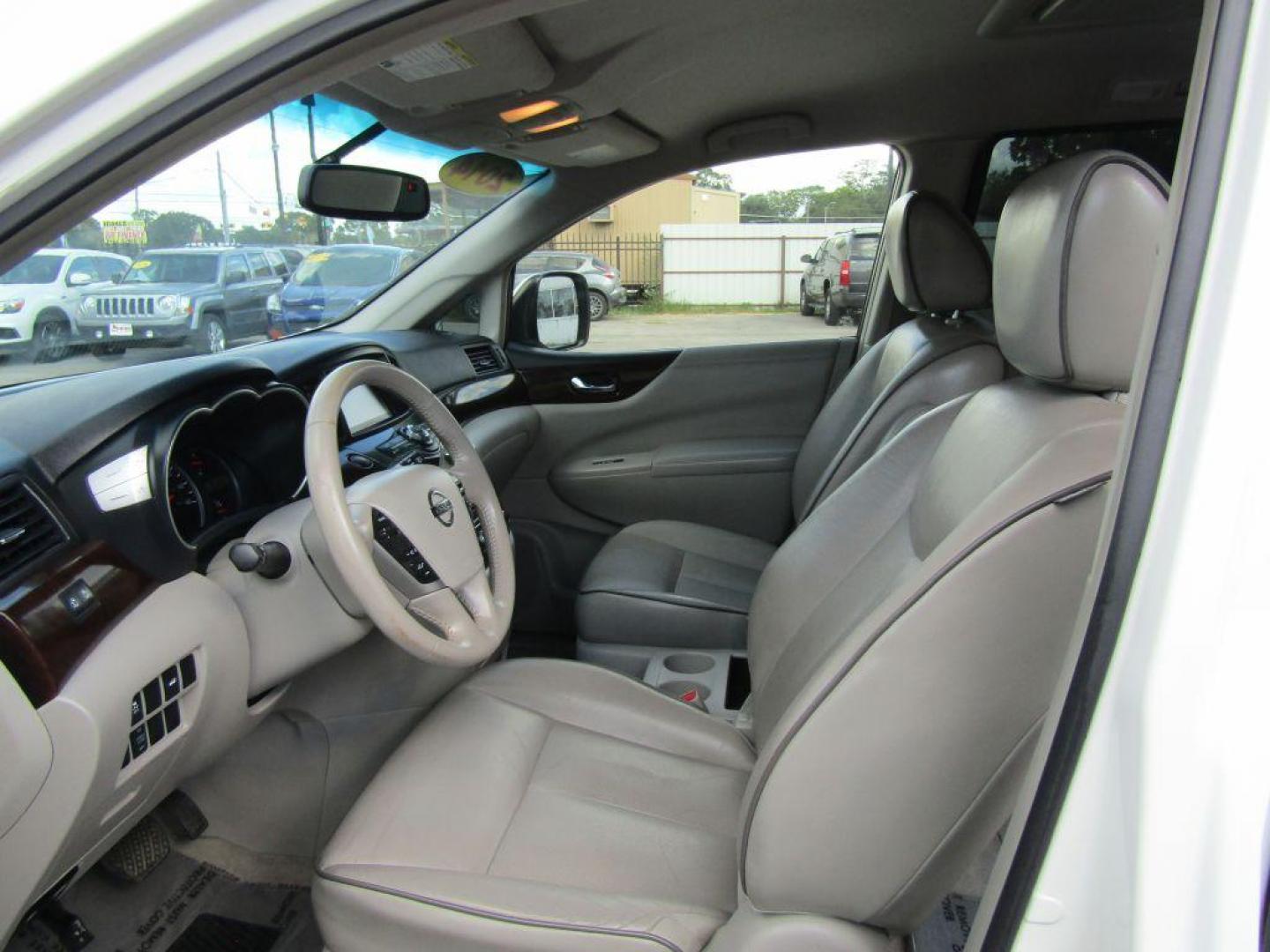 2014 WHITE NISSAN QUEST S (JN8AE2KP4E9) with an 3.5L engine, Continuously Variable transmission, located at 830 E. Canino Rd., Houston, TX, 77037, (281) 405-0440, 38.358219, -81.729942 - Photo#15