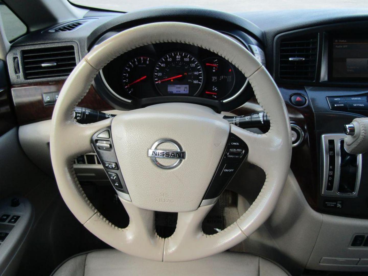 2014 WHITE NISSAN QUEST S (JN8AE2KP4E9) with an 3.5L engine, Continuously Variable transmission, located at 830 E. Canino Rd., Houston, TX, 77037, (281) 405-0440, 38.358219, -81.729942 - Photo#19