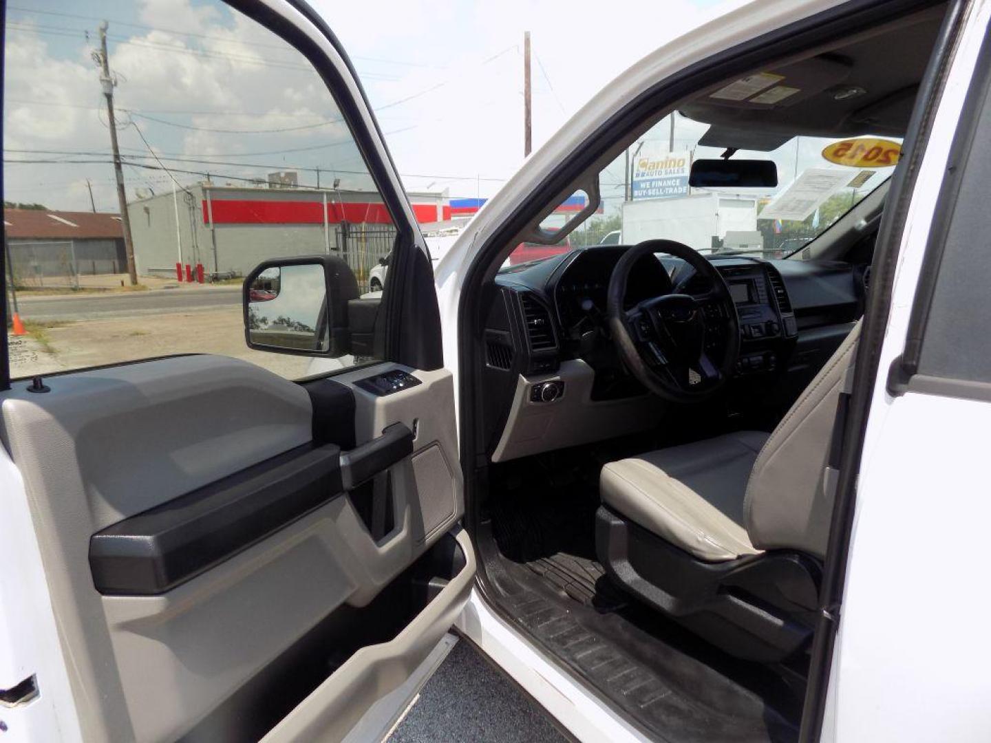 2015 WHITE FORD F150 SUPER CAB (1FTEX1CF8FK) with an 5.0L engine, Automatic transmission, located at 830 E. Canino Rd., Houston, TX, 77037, (281) 405-0440, 38.358219, -81.729942 - Photo#11