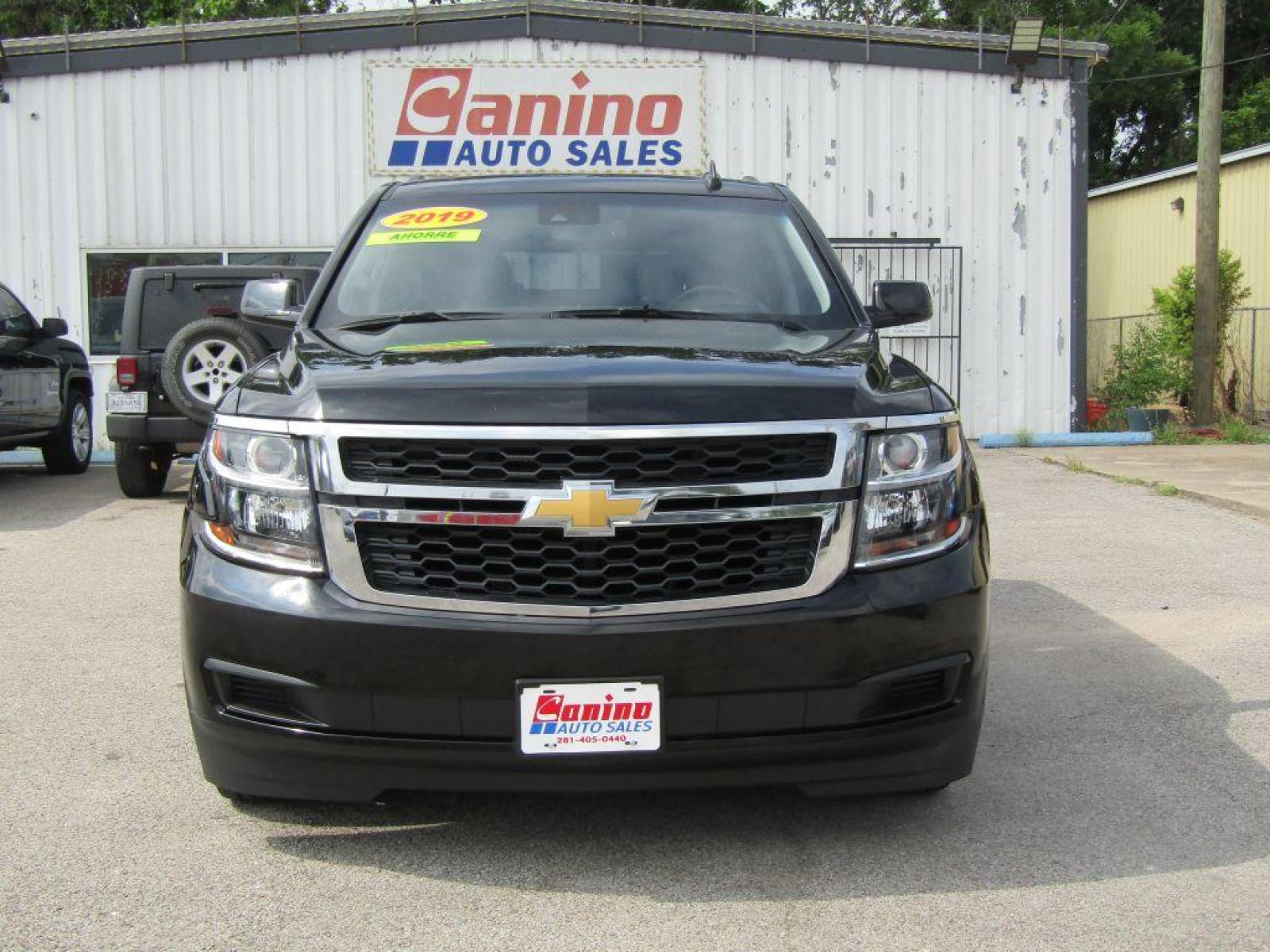 2019 BLACK CHEVROLET TAHOE 1500 LT (1GNSCBKC9KR) with an 5.3L engine, Automatic transmission, located at 830 E. Canino Rd., Houston, TX, 77037, (281) 405-0440, 38.358219, -81.729942 - Photo #0