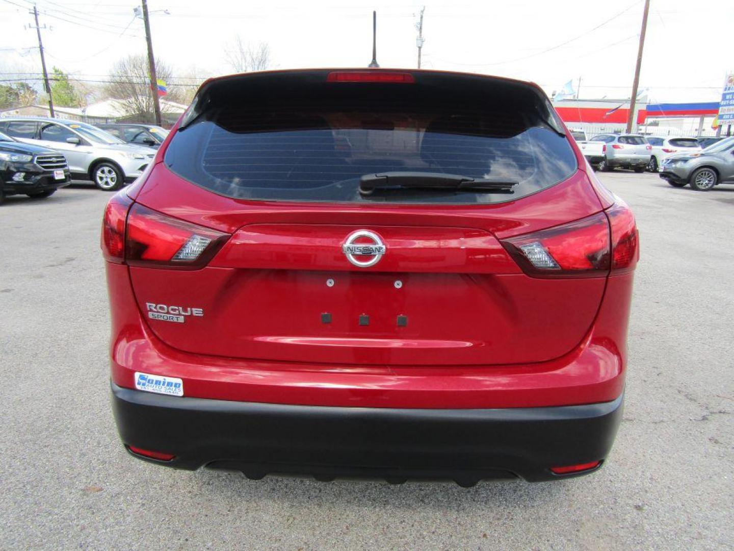 2018 RED NISSAN ROGUE SPORT S (JN1BJ1CP6JW) with an 2.0L engine, Continuously Variable transmission, located at 830 E. Canino Rd., Houston, TX, 77037, (281) 405-0440, 38.358219, -81.729942 - Photo#3