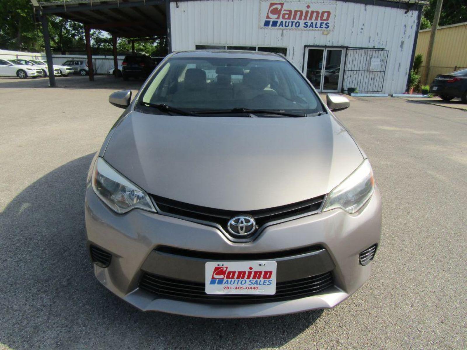 2016 BROWN TOYOTA COROLLA L (2T1BURHE9GC) with an 1.8L engine, Automatic transmission, located at 830 E. Canino Rd., Houston, TX, 77037, (281) 405-0440, 38.358219, -81.729942 - Photo #0