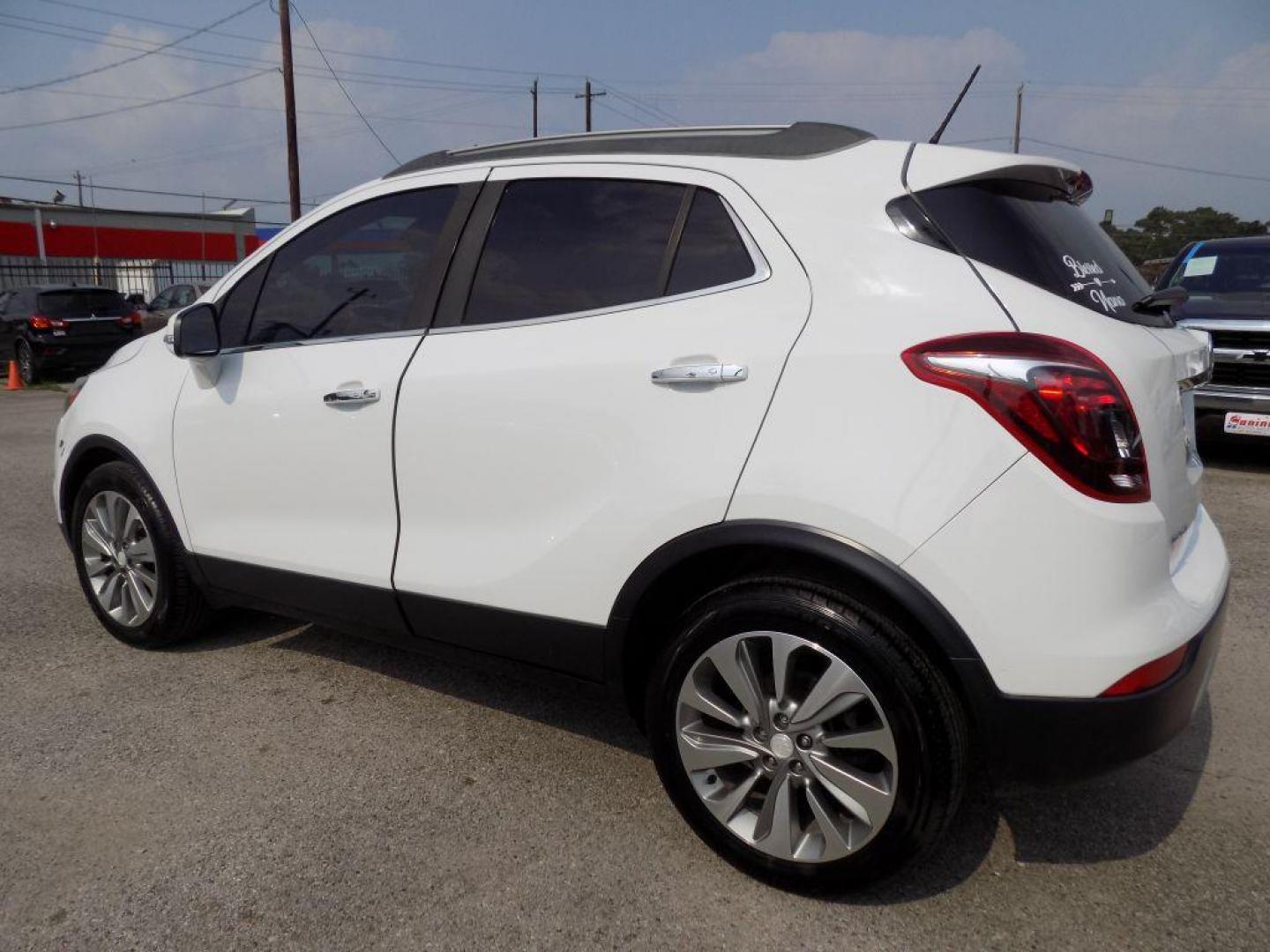 2017 WHITE BUICK ENCORE PREFERRED (KL4CJASB4HB) with an 1.4L engine, Automatic transmission, located at 830 E. Canino Rd., Houston, TX, 77037, (281) 405-0440, 38.358219, -81.729942 - Photo#3