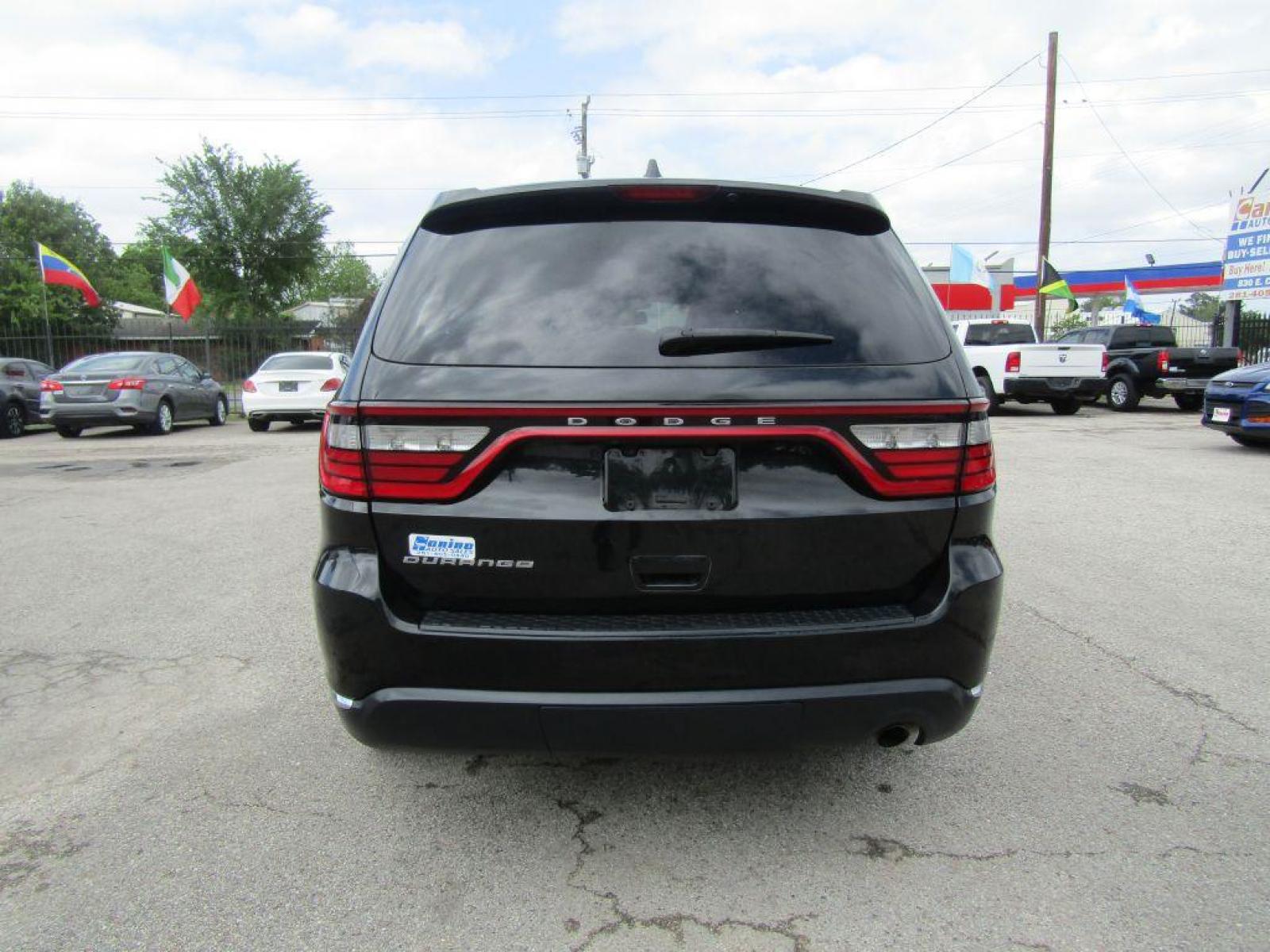 2015 BLACK DODGE DURANGO SXT (1C4RDHAG2FC) with an 3.6L engine, Automatic transmission, located at 830 E. Canino Rd., Houston, TX, 77037, (281) 405-0440, 38.358219, -81.729942 - Photo #3