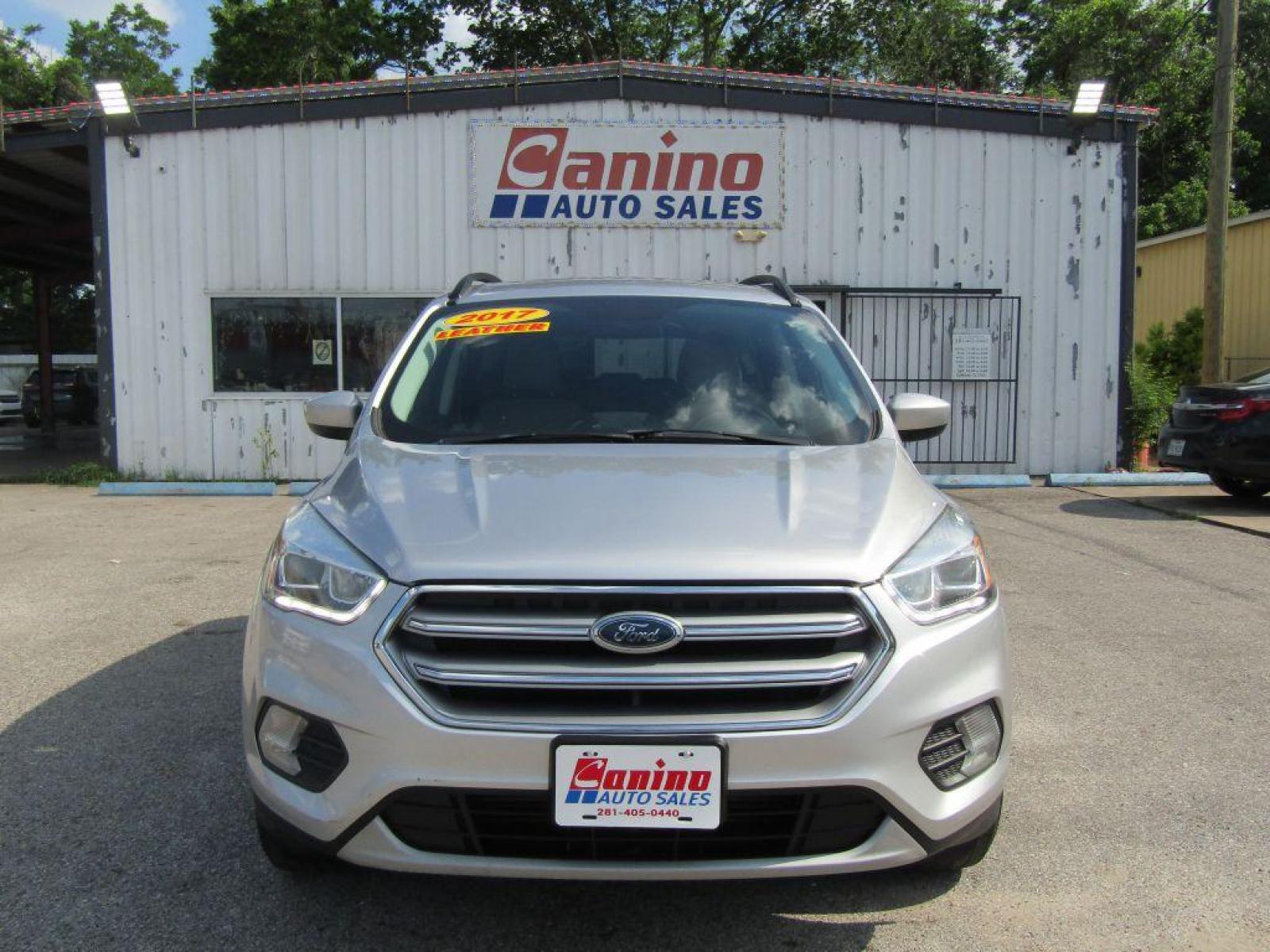 2017 SILVER FORD ESCAPE** SE (1FMCU0G97HU) with an 2.0L engine, Automatic transmission, located at 830 E. Canino Rd., Houston, TX, 77037, (281) 405-0440, 38.358219, -81.729942 - Photo #0