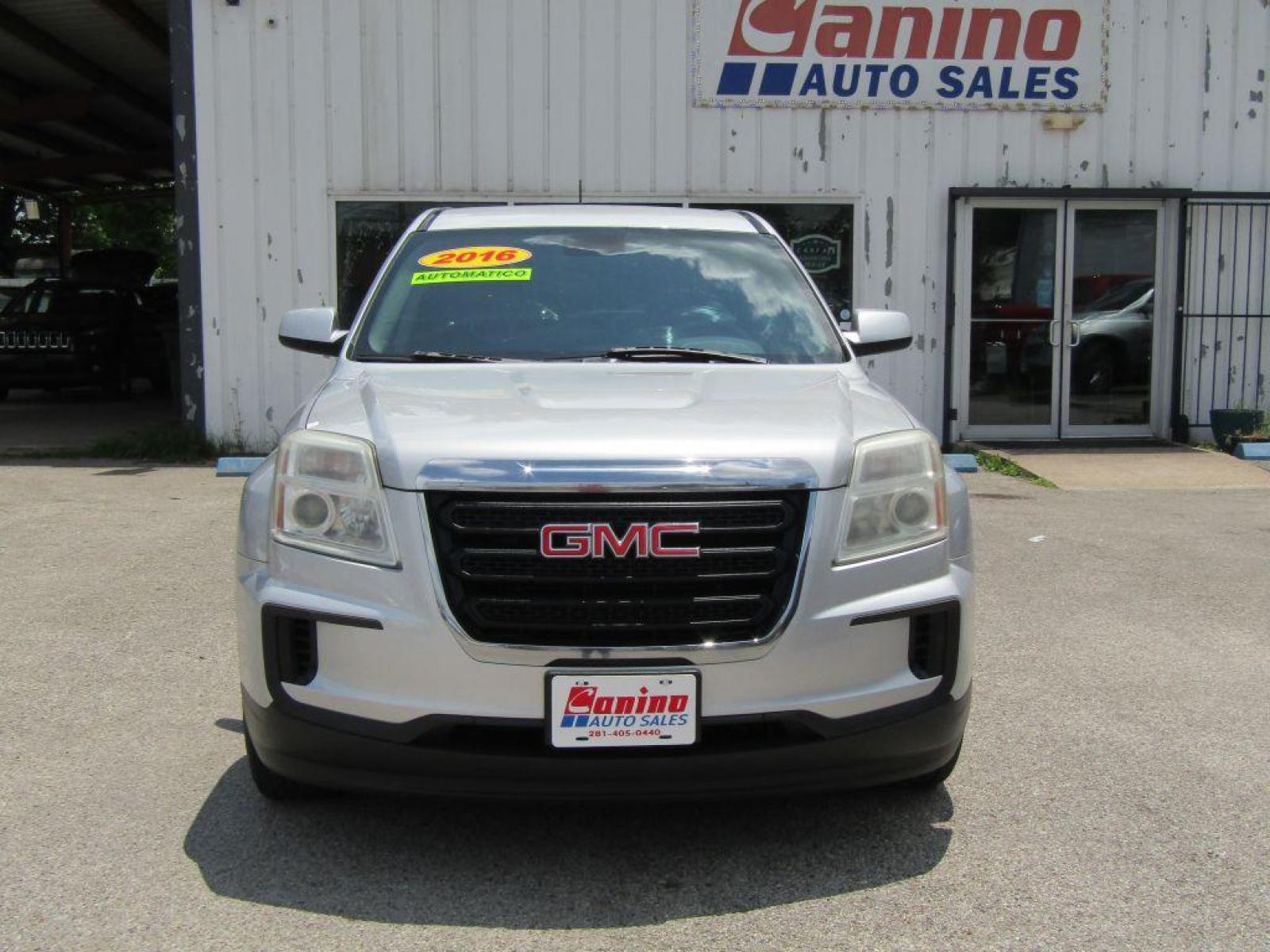 2016 SILVER GMC TERRAIN** SLE (2GKALMEK3G6) with an 2.4L engine, Automatic transmission, located at 830 E. Canino Rd., Houston, TX, 77037, (281) 405-0440, 38.358219, -81.729942 - Photo #0