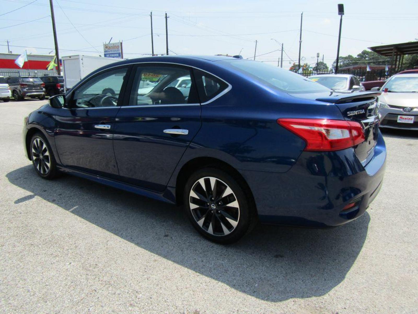 2019 BLUE NISSAN SENTRA S (3N1AB7AP1KY) with an 1.8L engine, Continuously Variable transmission, located at 830 E. Canino Rd., Houston, TX, 77037, (281) 405-0440, 38.358219, -81.729942 - Photo #4