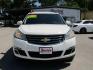 2015 WHITE CHEVROLET TRAVERSE LT (1GNKVGKDXFJ) with an 3.6L engine, Automatic transmission, located at 830 E. Canino Rd., Houston, TX, 77037, (281) 405-0440, 38.358219, -81.729942 - Photo#0