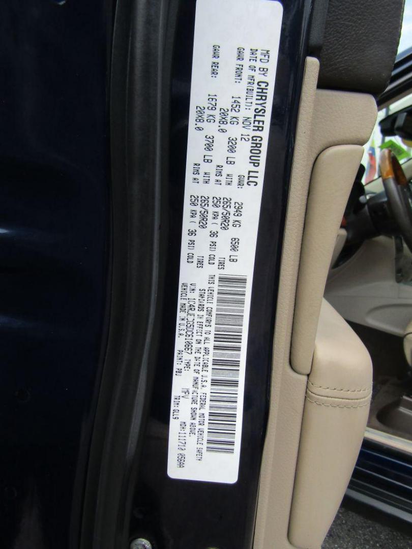 2013 BLUE JEEP GRAND CHEROKEE OVERLAND (1C4RJECG5DC) with an 3.6L engine, Automatic transmission, located at 830 E. Canino Rd., Houston, TX, 77037, (281) 405-0440, 38.358219, -81.729942 - Photo#24