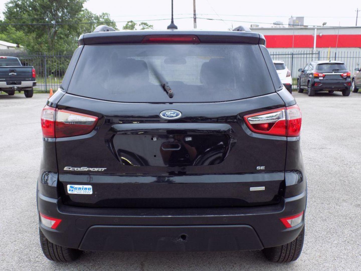 2018 BLACK FORD ECOSPORT SE (MAJ3P1TE3JC) with an 1.0L engine, Automatic transmission, located at 830 E. Canino Rd., Houston, TX, 77037, (281) 405-0440, 38.358219, -81.729942 - Photo#4