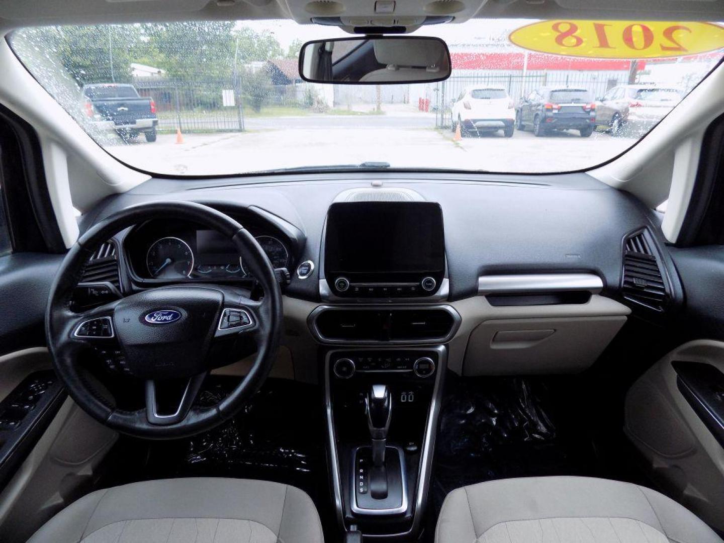 2018 BLACK FORD ECOSPORT SE (MAJ3P1TE3JC) with an 1.0L engine, Automatic transmission, located at 830 E. Canino Rd., Houston, TX, 77037, (281) 405-0440, 38.358219, -81.729942 - Photo#10
