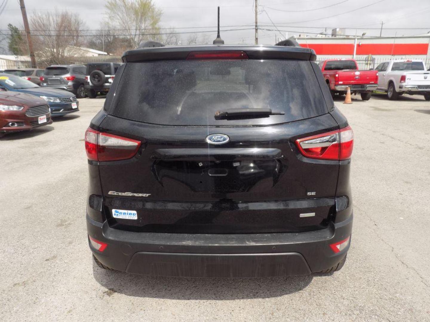 2018 BLACK FORD ECOSPORT SE (MAJ3P1TE3JC) with an 1.0L engine, Automatic transmission, located at 830 E. Canino Rd., Houston, TX, 77037, (281) 405-0440, 38.358219, -81.729942 - Photo#2