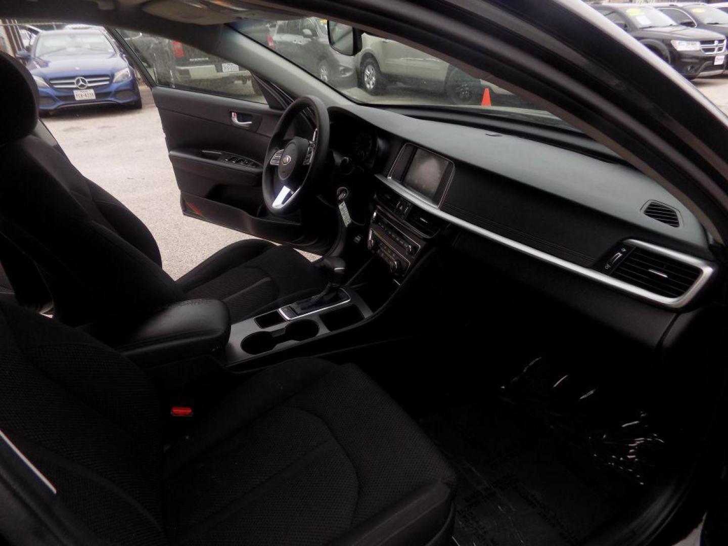 2019 BLACK KIA OPTIMA LX (5XXGT4L38KG) with an 2.4L engine, Automatic transmission, located at 830 E. Canino Rd., Houston, TX, 77037, (281) 405-0440, 38.358219, -81.729942 - Photo#13