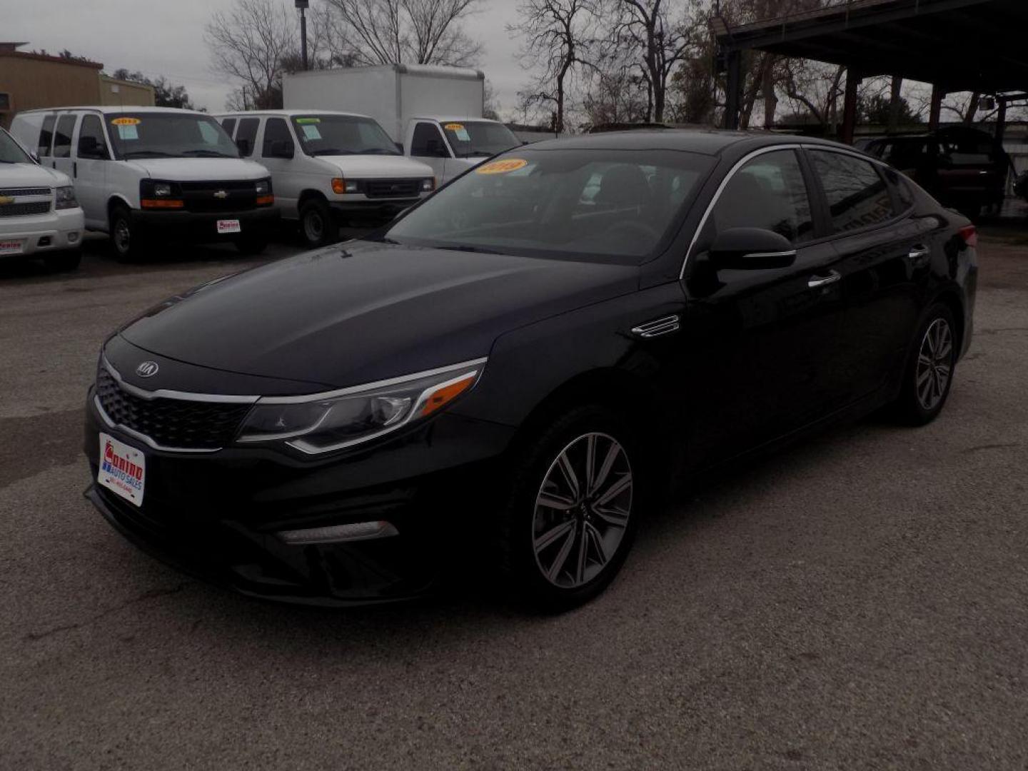 2019 BLACK KIA OPTIMA LX (5XXGT4L38KG) with an 2.4L engine, Automatic transmission, located at 830 E. Canino Rd., Houston, TX, 77037, (281) 405-0440, 38.358219, -81.729942 - Photo#7