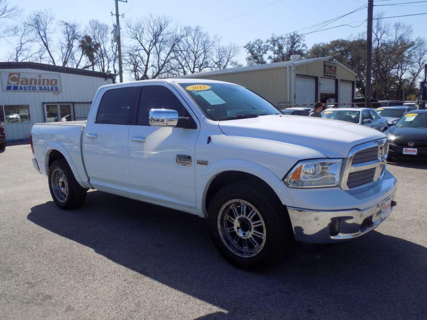 2015 WHITE RAM 1500 LONGHORN (1C6RR6PT9FS) with an 5.7L engine, Automatic transmission, located at 830 E. Canino Rd., Houston, TX, 77037, (281) 405-0440, 38.358219, -81.729942 - Photo#6