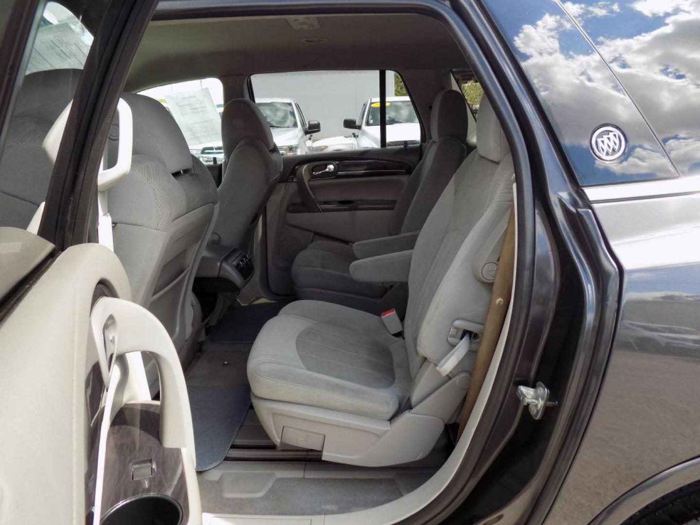 2016 GRAY BUICK ENCLAVE CONVENIENCE (5GAKRAKD0GJ) with an 3.6L engine, Automatic transmission, located at 830 E. Canino Rd., Houston, TX, 77037, (281) 405-0440, 38.358219, -81.729942 - Photo#13