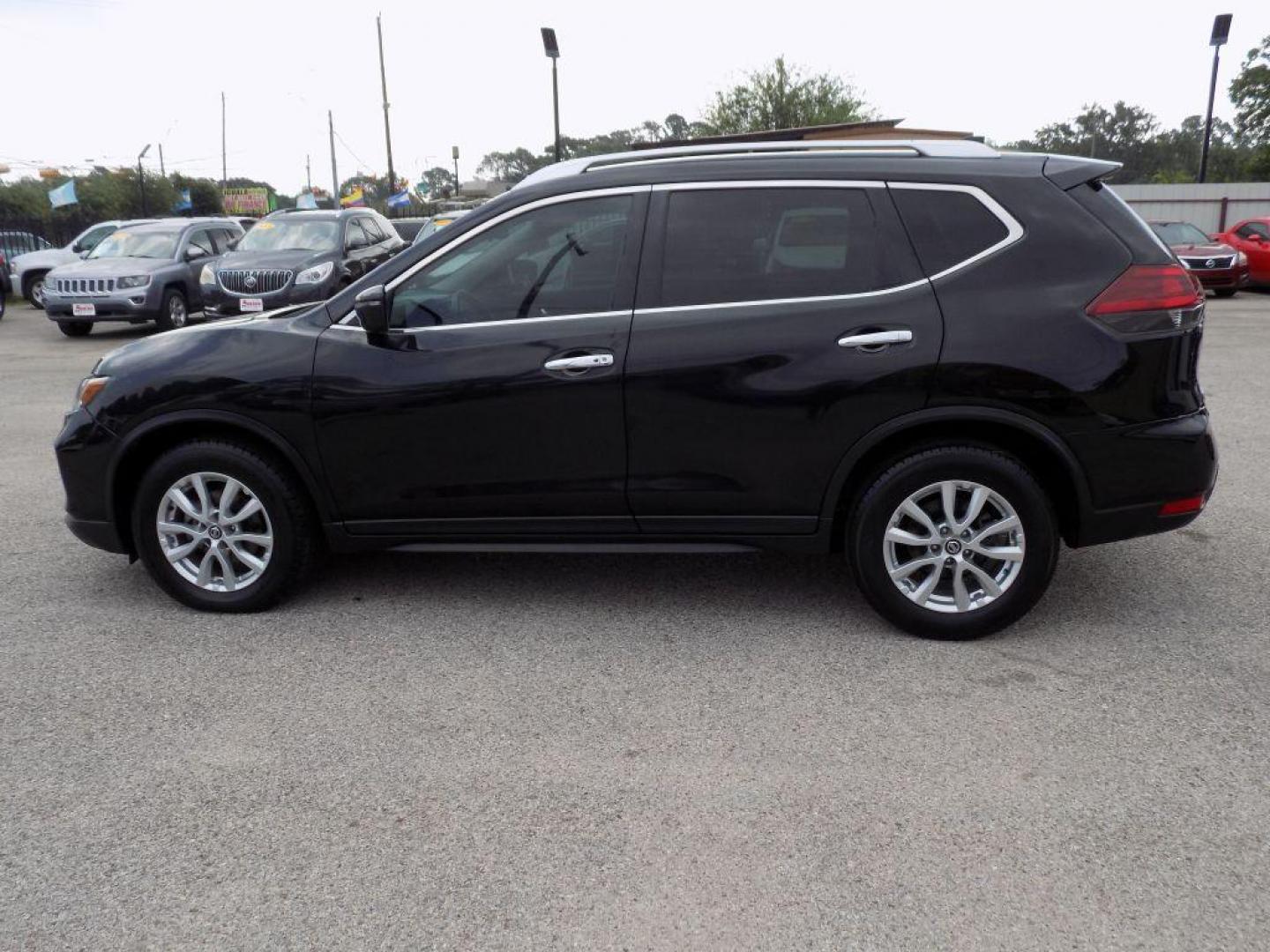 2018 BLACK NISSAN ROGUE S (KNMAT2MT3JP) with an 2.5L engine, Continuously Variable transmission, located at 830 E. Canino Rd., Houston, TX, 77037, (281) 405-0440, 38.358219, -81.729942 - Photo#3