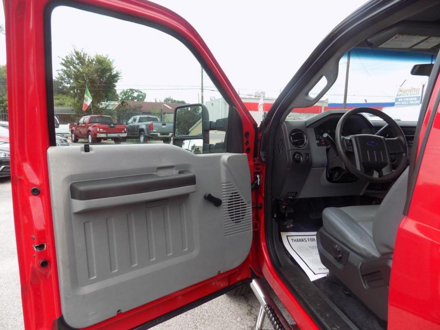 2015 RED FORD F250 SUPER DUTY XL (1FT7X2B64FE) with an 6.2L engine, Automatic transmission, located at 830 E. Canino Rd., Houston, TX, 77037, (281) 405-0440, 38.358219, -81.729942 - Photo#11