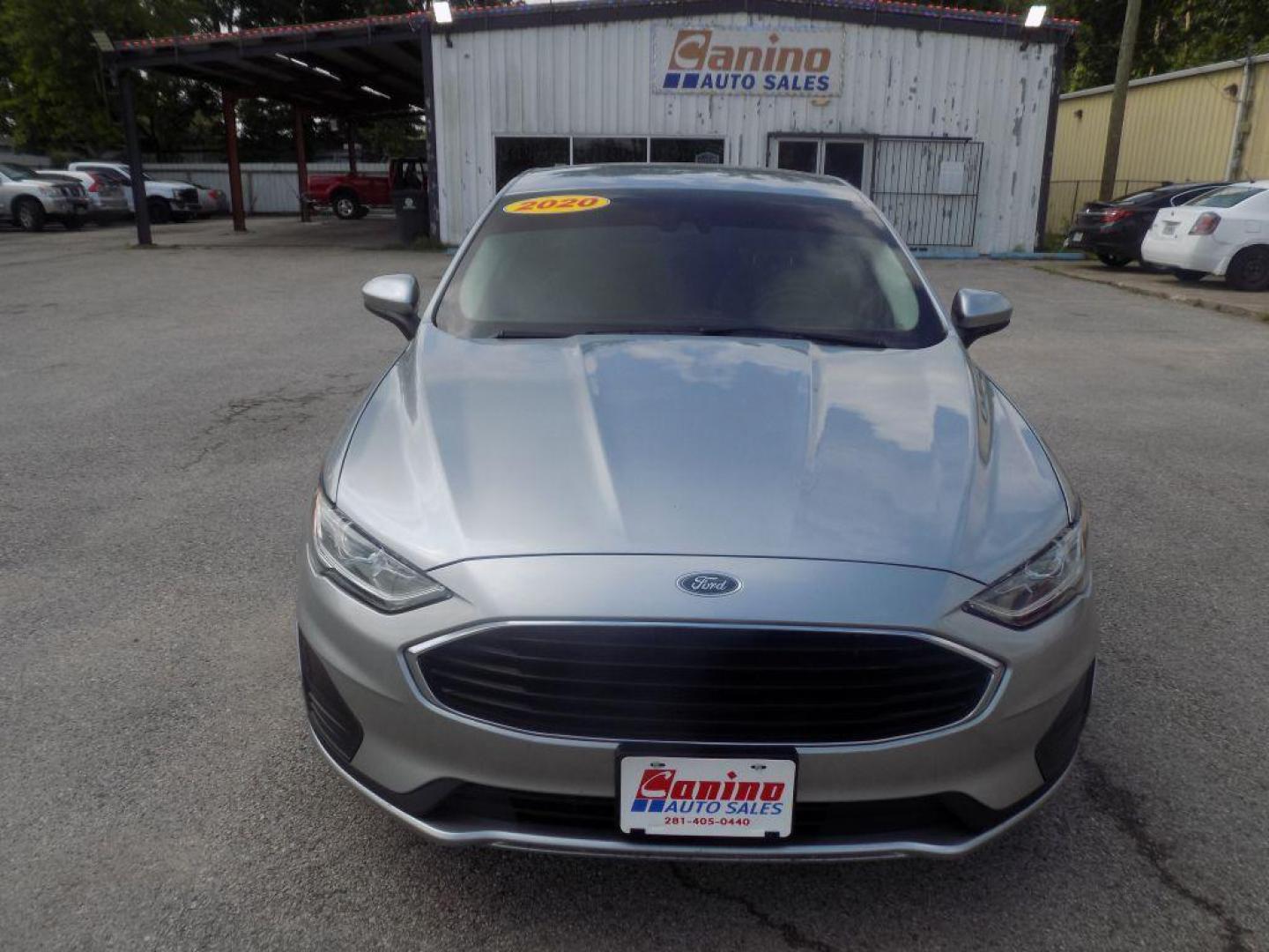 2020 SILVER FORD FUSION S (3FA6P0G78LR) with an 2.5L engine, Automatic transmission, located at 830 E. Canino Rd., Houston, TX, 77037, (281) 405-0440, 38.358219, -81.729942 - GPSSOA#866238067785476 - Photo#1