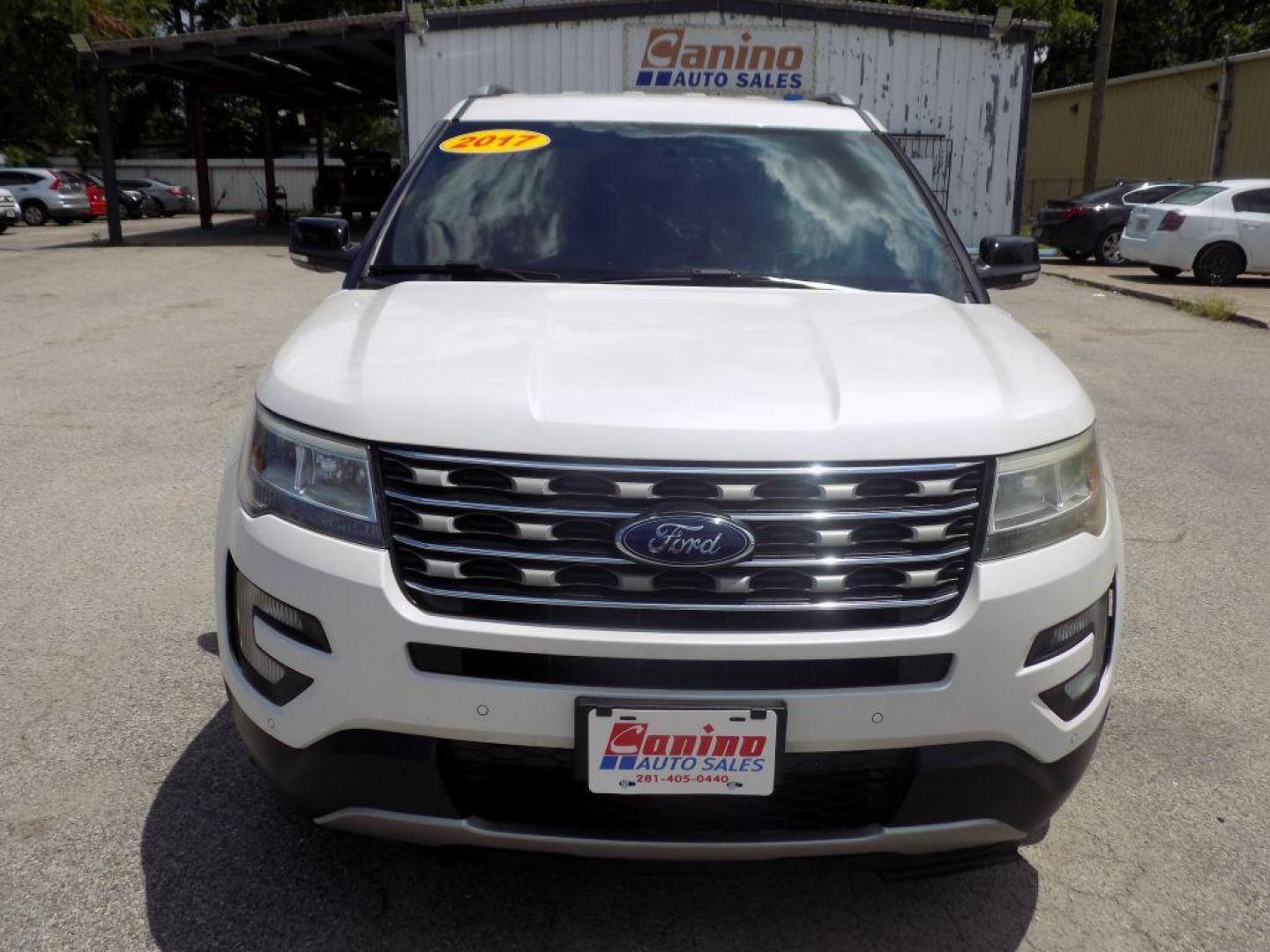 2017 WHITE FORD EXPLORER XLT (1FM5K7DH2HG) with an 2.3L engine, Automatic transmission, located at 830 E. Canino Rd., Houston, TX, 77037, (281) 405-0440, 38.358219, -81.729942 - Photo#0