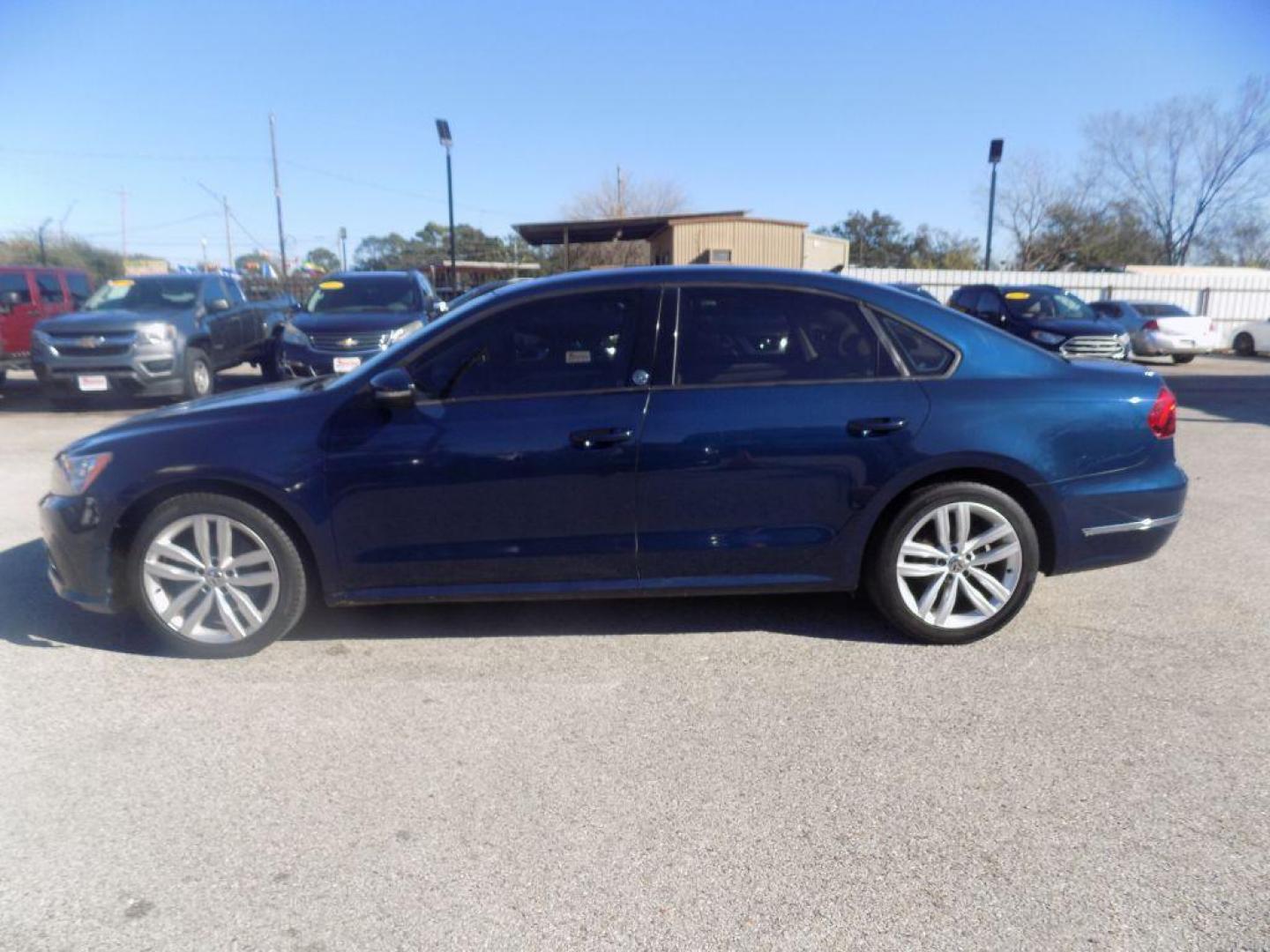 2019 BLUE VOLKSWAGEN PASSAT WOLFSBURG (1VWLA7A33KC) with an 2.0L engine, Automatic transmission, located at 830 E. Canino Rd., Houston, TX, 77037, (281) 405-0440, 38.358219, -81.729942 - Photo#6