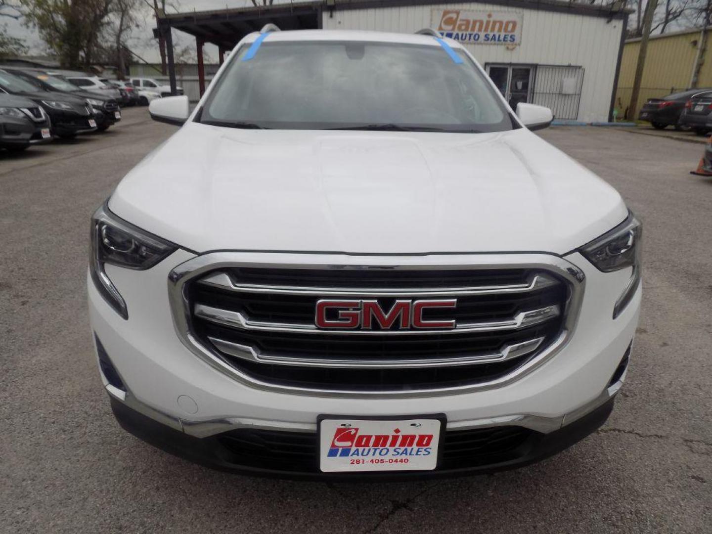 2019 WHITE GMC TERRAIN SLT (3GKALPEV1KL) with an 1.5L engine, Automatic transmission, located at 830 E. Canino Rd., Houston, TX, 77037, (281) 405-0440, 38.358219, -81.729942 - Photo#0