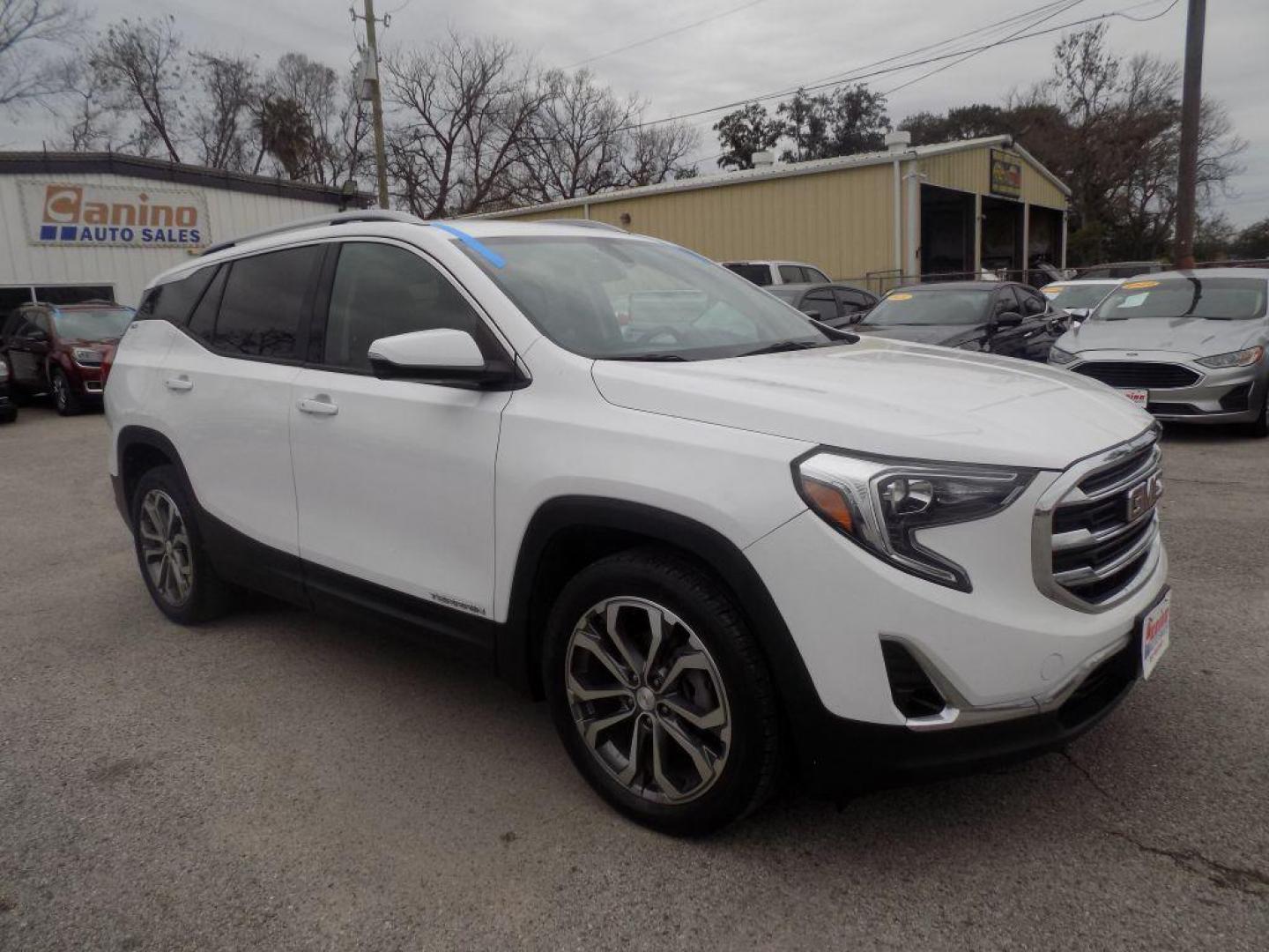 2019 WHITE GMC TERRAIN SLT (3GKALPEV1KL) with an 1.5L engine, Automatic transmission, located at 830 E. Canino Rd., Houston, TX, 77037, (281) 405-0440, 38.358219, -81.729942 - Photo#1
