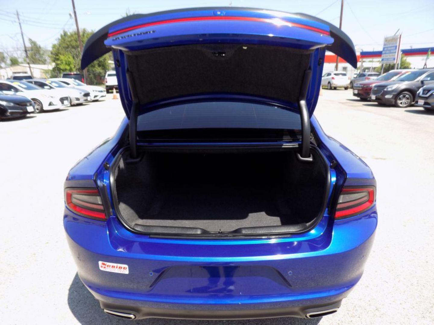2019 BLUE DODGE CHARGER SXT (2C3CDXBG3KH) with an 3.6L engine, Automatic transmission, located at 830 E. Canino Rd., Houston, TX, 77037, (281) 405-0440, 38.358219, -81.729942 - Photo#17