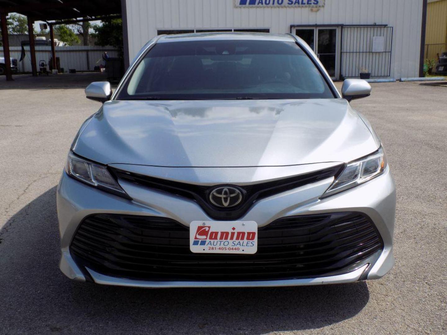 2018 SILVER TOYOTA CAMRY L (JTNB11HK1J3) with an 2.5L engine, Automatic transmission, located at 830 E. Canino Rd., Houston, TX, 77037, (281) 405-0440, 38.358219, -81.729942 - Photo#0
