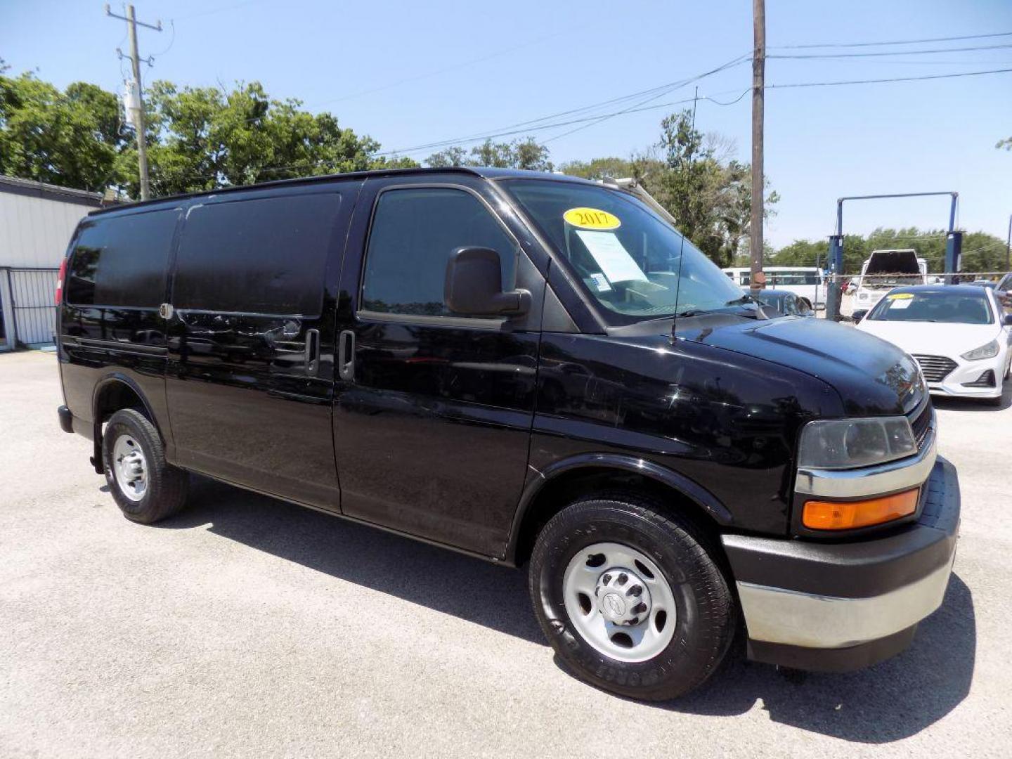 2017 BLACK CHEVROLET EXPRESS G2500 (1GCWGAFF5H1) with an 4.8L engine, Automatic transmission, located at 830 E. Canino Rd., Houston, TX, 77037, (281) 405-0440, 38.358219, -81.729942 - Photo#8