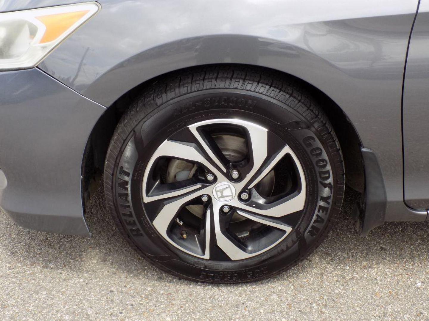 2017 GRAY HONDA ACCORD LX (1HGCR2F37HA) with an 2.4L engine, Continuously Variable transmission, located at 830 E. Canino Rd., Houston, TX, 77037, (281) 405-0440, 38.358219, -81.729942 - Photo#16