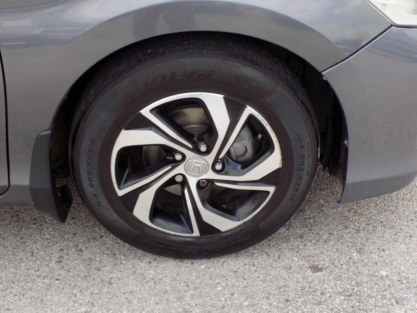 2017 GRAY HONDA ACCORD LX (1HGCR2F37HA) with an 2.4L engine, Continuously Variable transmission, located at 830 E. Canino Rd., Houston, TX, 77037, (281) 405-0440, 38.358219, -81.729942 - Photo#19