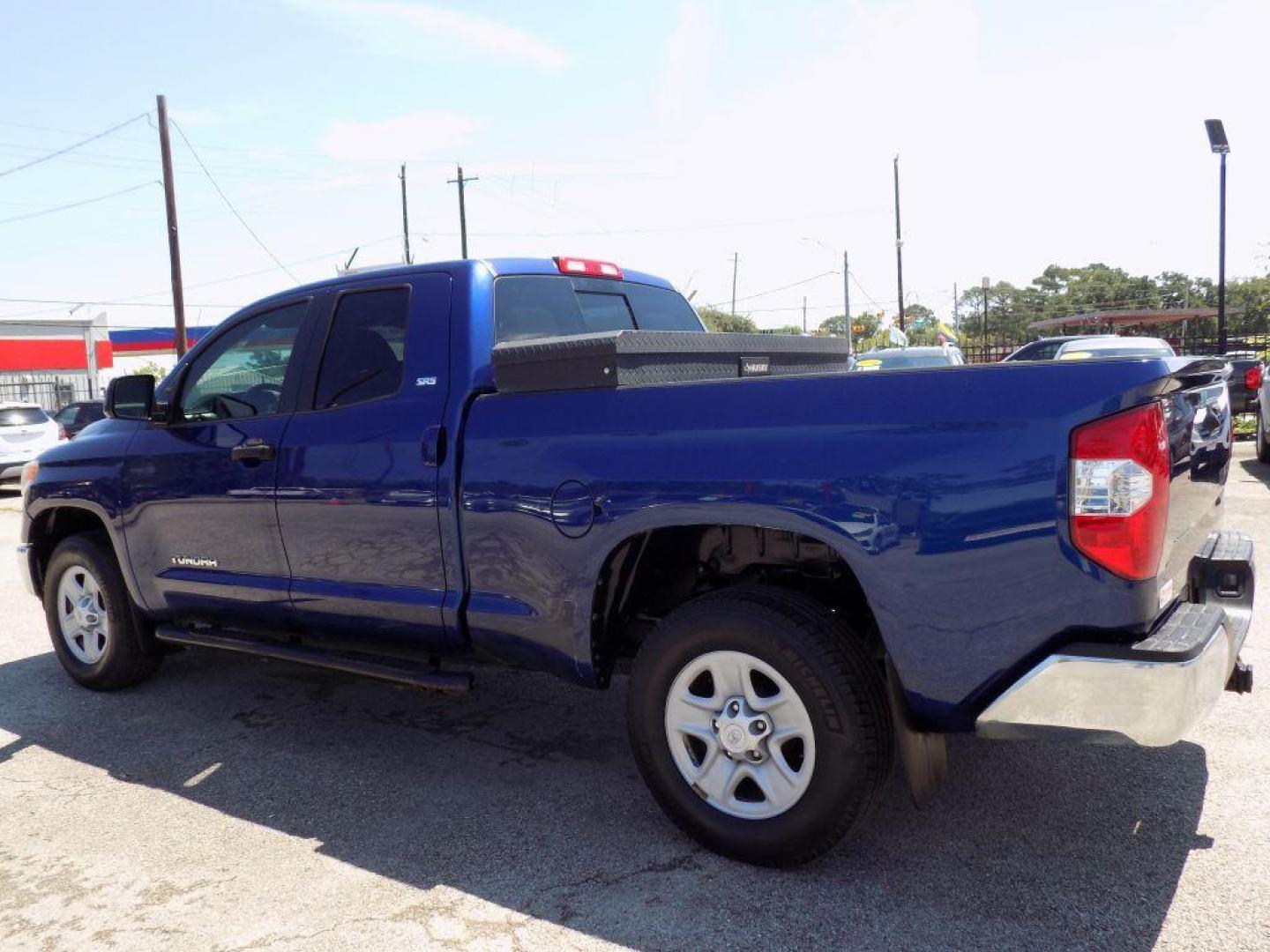 2015 BLUE TOYOTA TUNDRA DOUBLE CAB SR (5TFRM5F13FX) with an 4.6L engine, Automatic transmission, located at 830 E. Canino Rd., Houston, TX, 77037, (281) 405-0440, 38.358219, -81.729942 - Photo#3